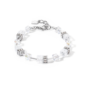 GeoCUBE® Iconic Nature Armband silber-weiß von COEUR DE LION