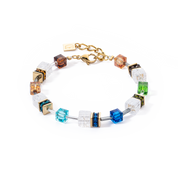 GeoCUBE® Iconic Nature Armband Multicolor Gold von COEUR DE LION
