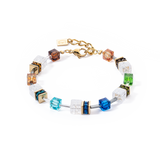 GeoCUBE® Iconic Nature Armband Multicolor Gold