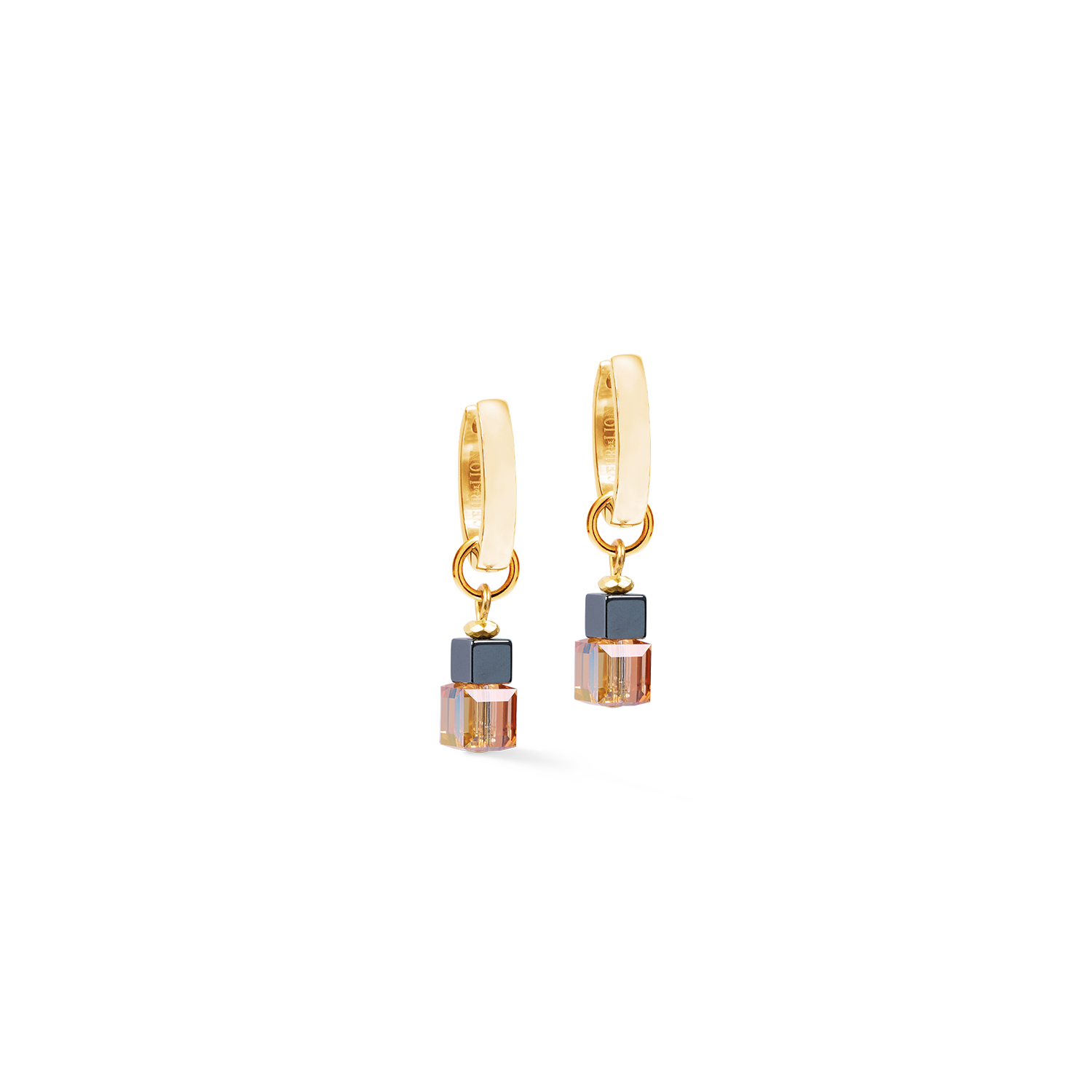 Cube Duet Creolen Earth gold