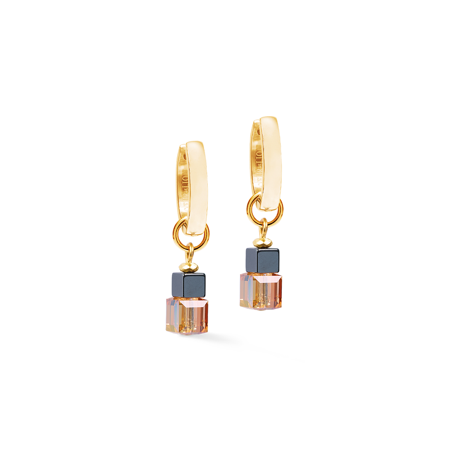 Cube Duet Creolen Earth gold