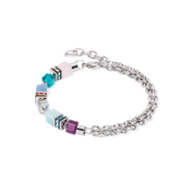 GeoCUBE® Fusion Summer Armband silber-couture von COEUR DE LION