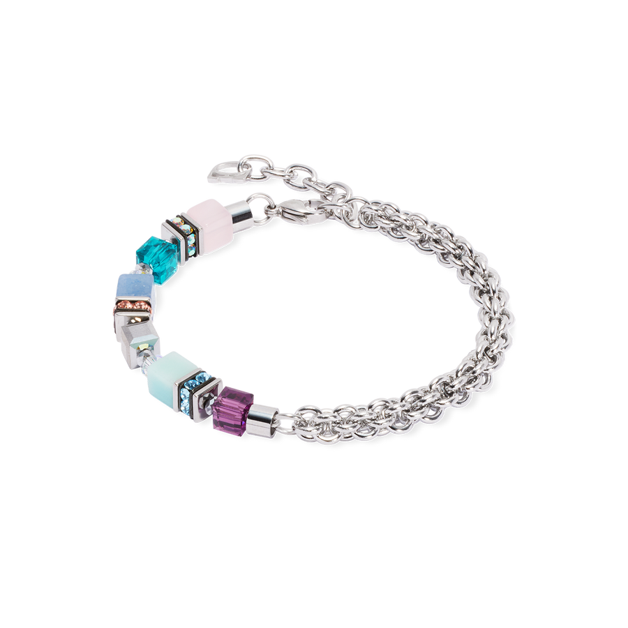 GeoCUBE® Fusion Summer Armband silber-couture