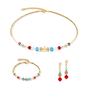 Ohrringe Shape Mix Nexus gold-multicolor von COEUR DE LION – im Set mit passenden Schmuckstücken