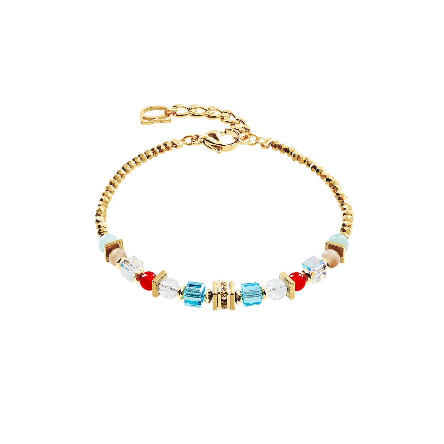Armband Shape Mix Nexus gold-multicolor von COEUR DE LION