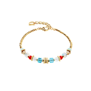 Armband Shape Mix Nexus gold-multicolor von COEUR DE LION