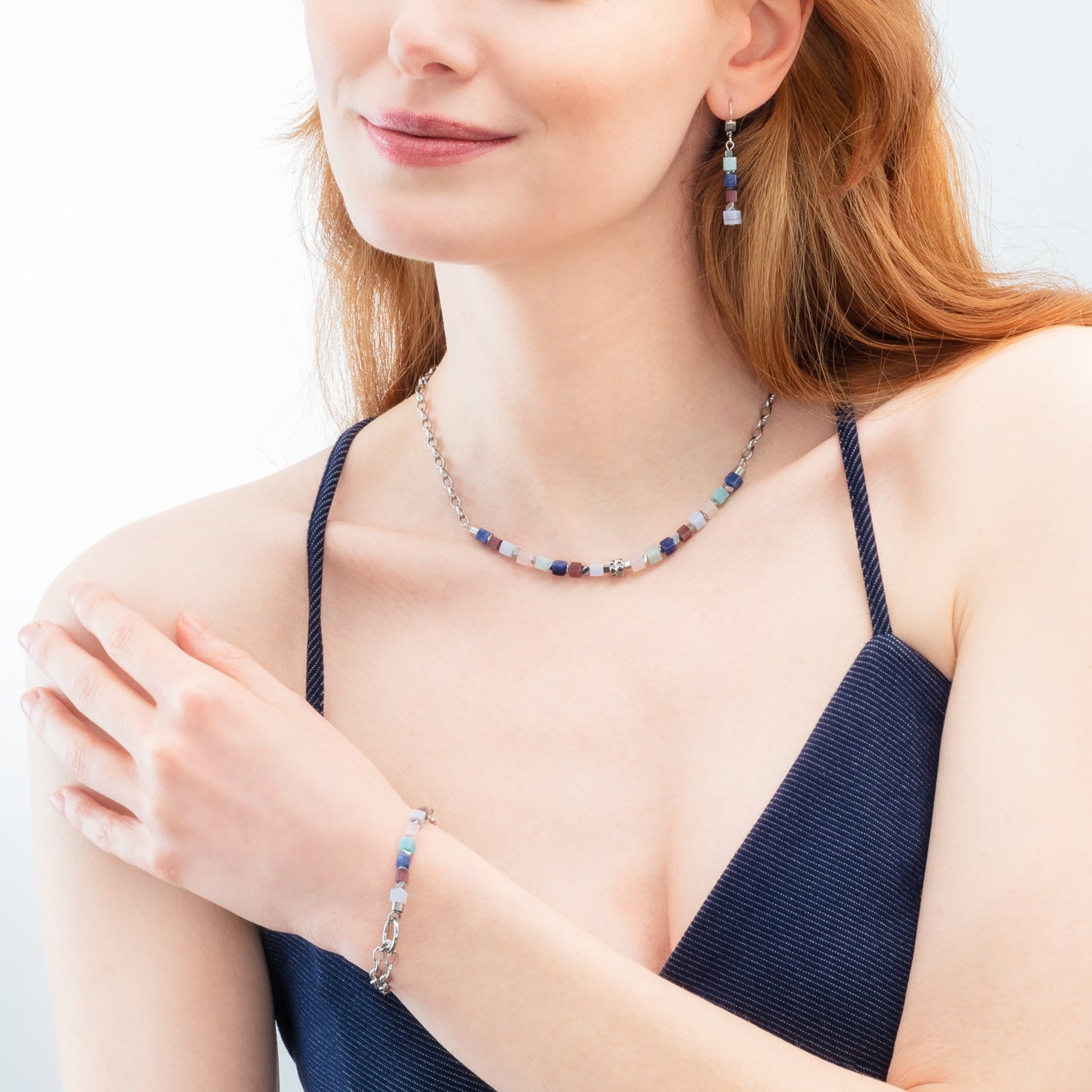 Armband Cube Mosaic Lumina silber