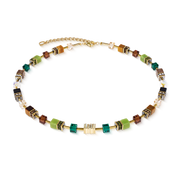 GeoCUBE® Iconic Wave Halskette Forest gold von COEUR DE LION