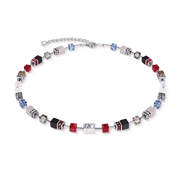 GeoCUBE® Iconic Wave Halskette Urban silber von COEUR DE LION
