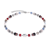 GeoCUBE® Iconic Wave Halskette Urban silber