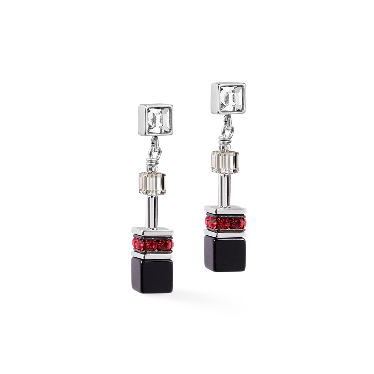 GeoCUBE® Iconic Wave Ohrringe Urban silber