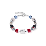 GeoCUBE® Iconic Wave Armband Urban silber von COEUR DE LION
