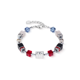 GeoCUBE® Iconic Wave Armband Urban silber