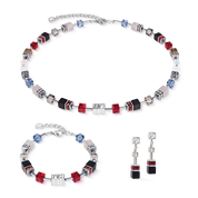 GeoCUBE® Iconic Wave Armband Urban silber von COEUR DE LION – im Set mit passenden Schmuckstücken