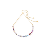 GeoCUBE® Iconic Chain Halskette Mystic Orchid gold