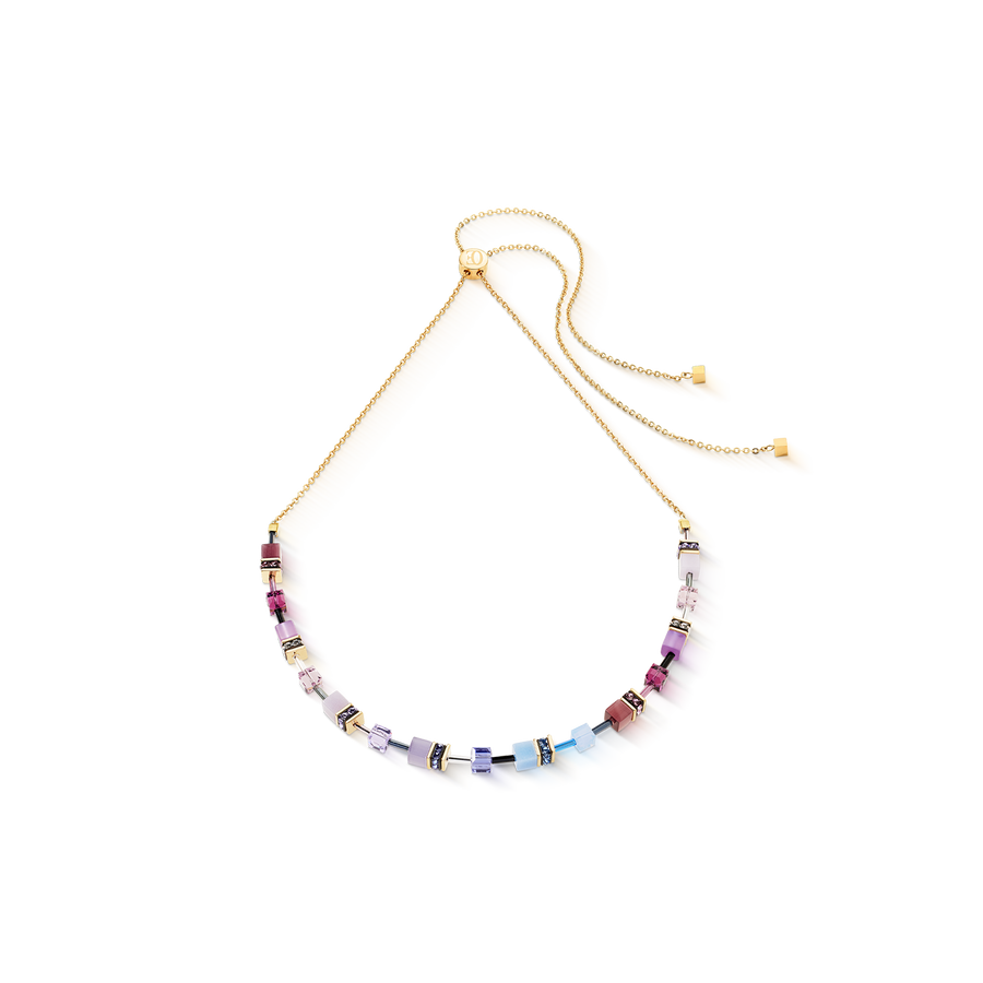 GeoCUBE® Iconic Chain Halskette Mystic Orchid gold