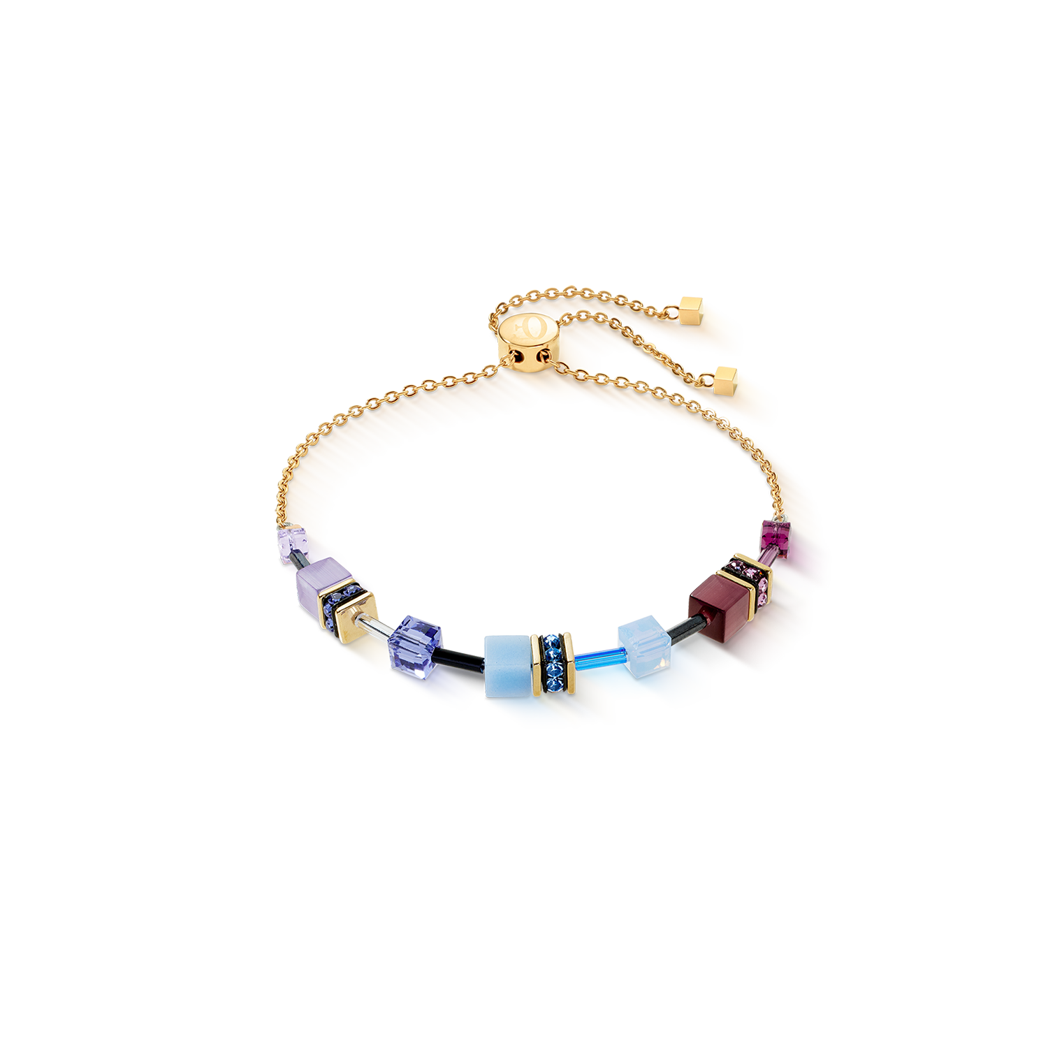 GeoCUBE® Iconic Chain Armband Mystic Orchid gold von COEUR DE LION