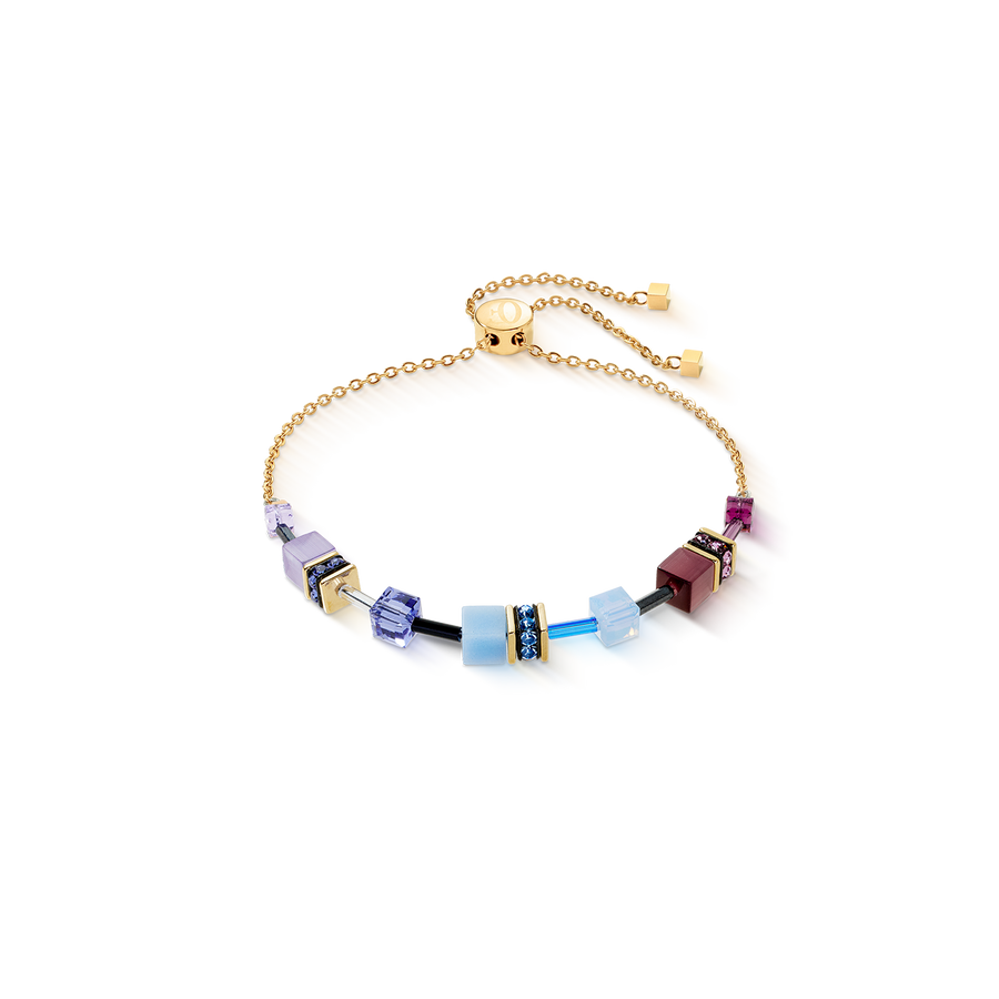 GeoCUBE® Iconic Chain Armband Mystic Orchid gold