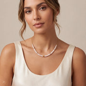 COEUR DE LION Halskette Slider Pearl Spike gold – am Model