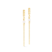 Ohrringe Slider Pearl Spike gold von COEUR DE LION
