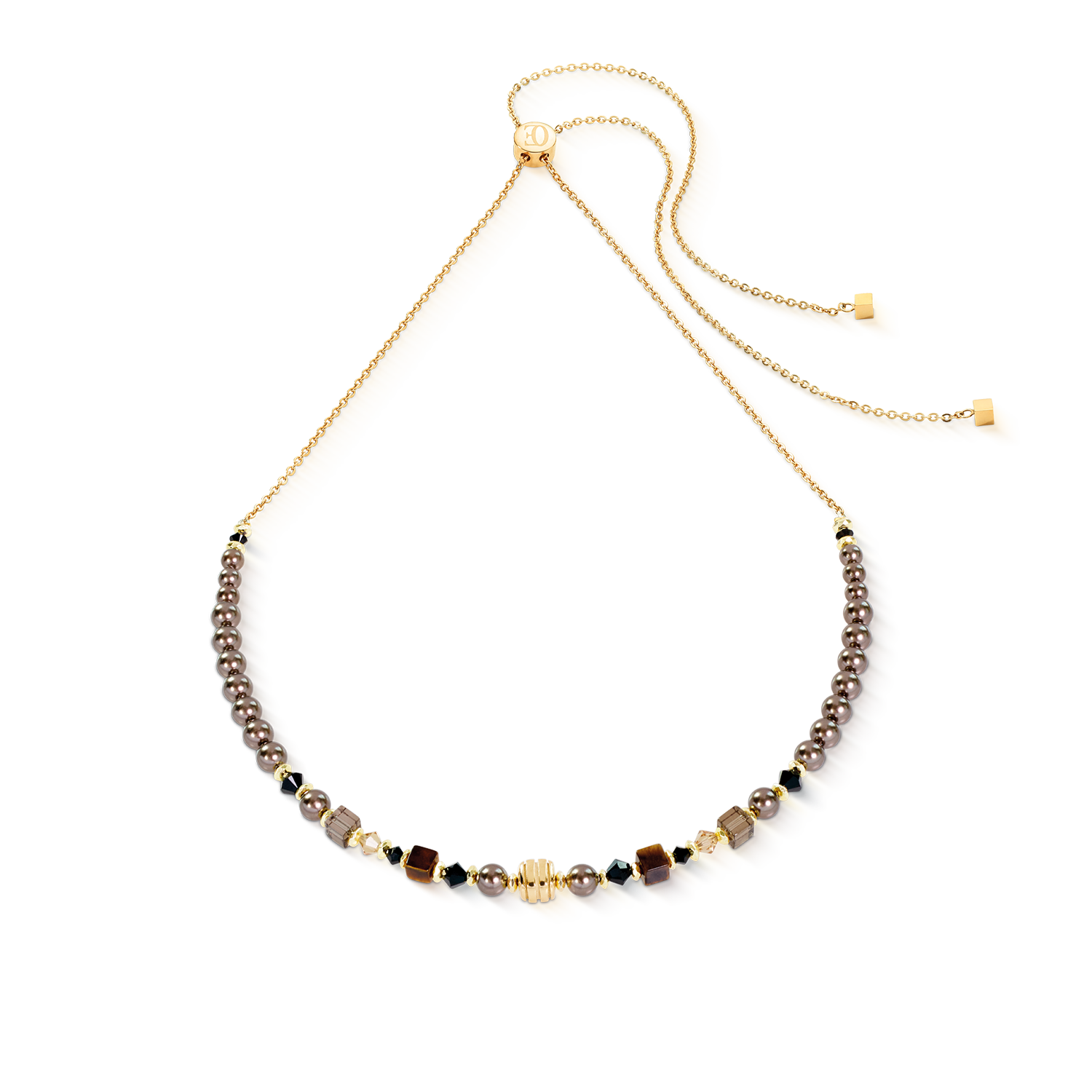 Halskette Slider Wave Earth gold