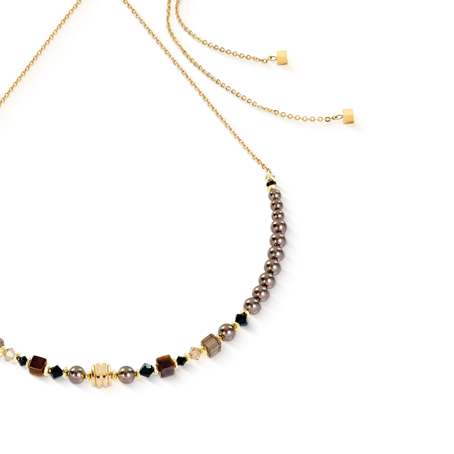 Halskette Slider Wave Earth gold
