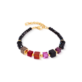 Armband Cube Mix Precious Berry gold