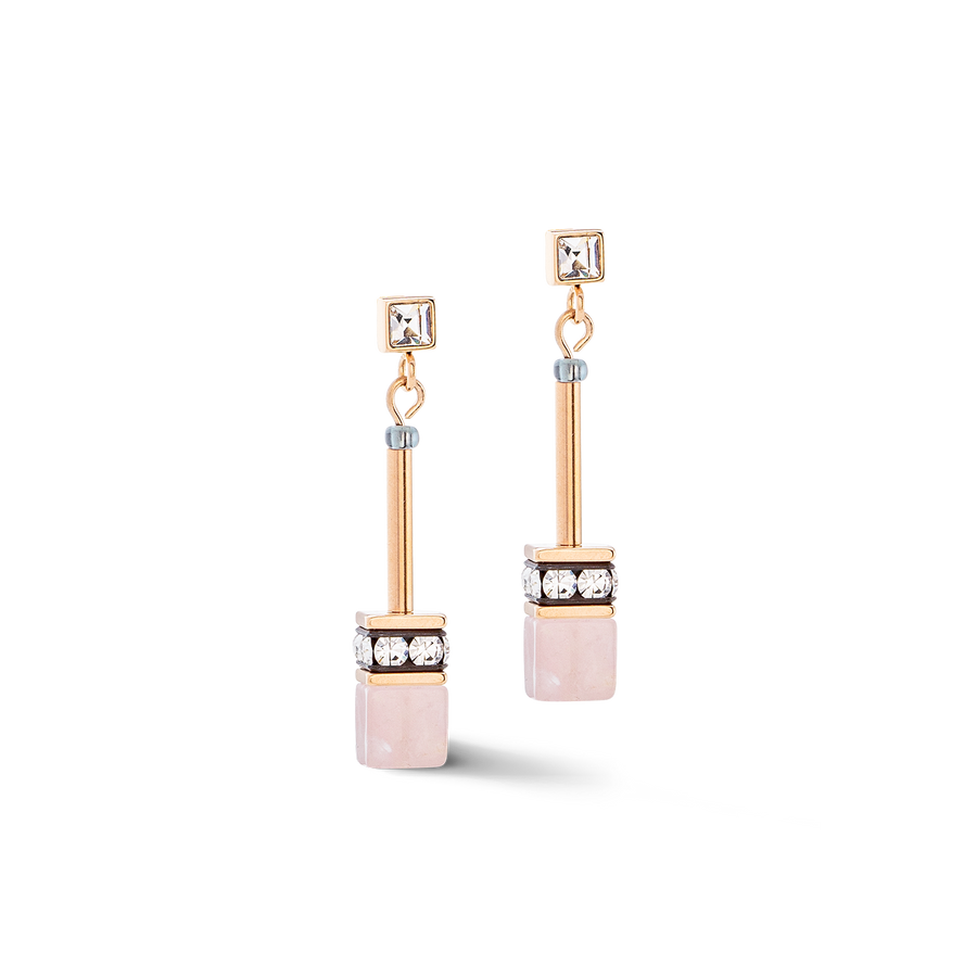 GeoCUBE® Iconic Nature Chain Ohrringe rosé