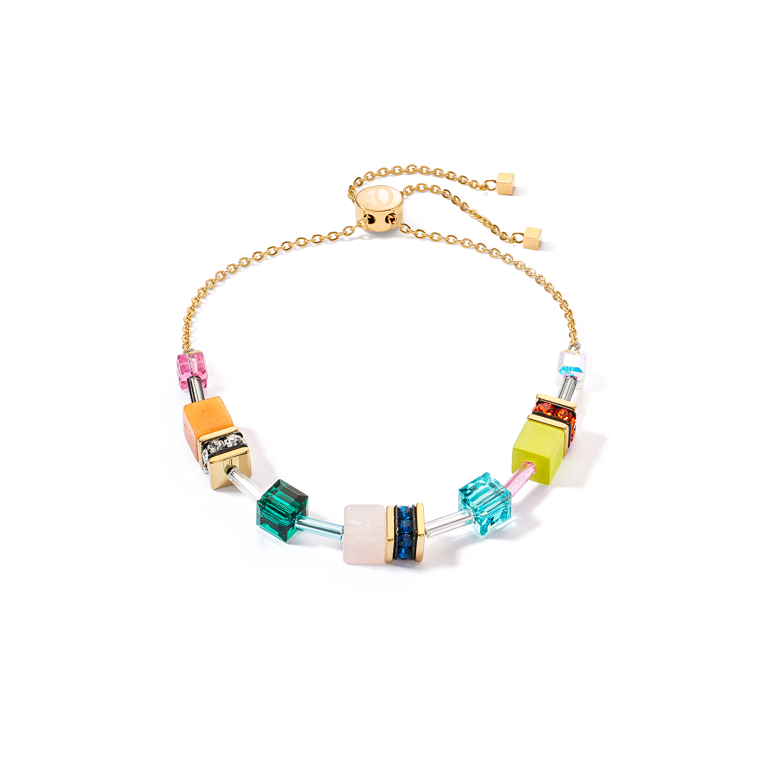 GeoCUBE® Iconic Chain Nature Armband Dopamin
