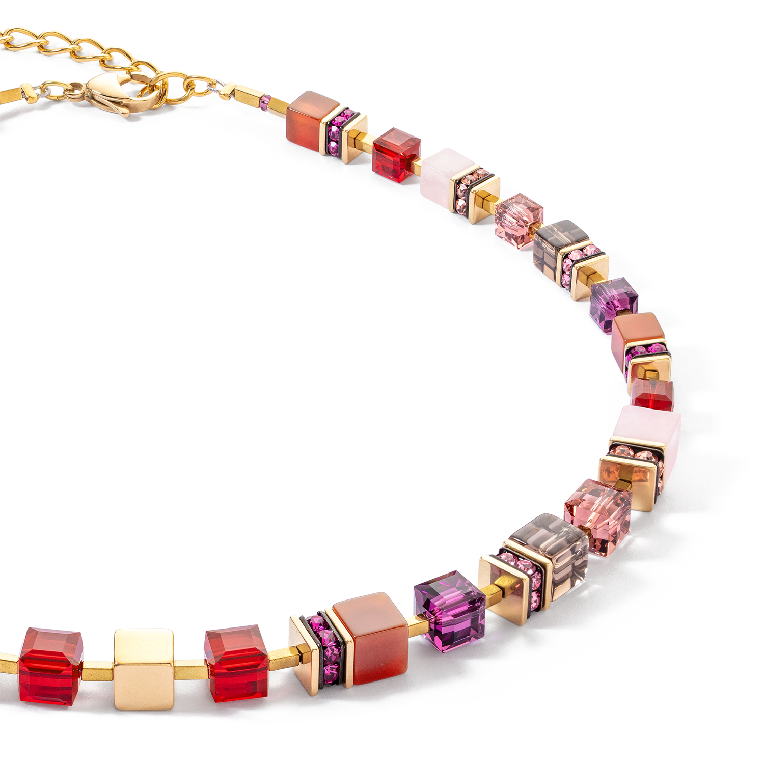 GeoCUBE® Precious Statement Halskette gold-rot