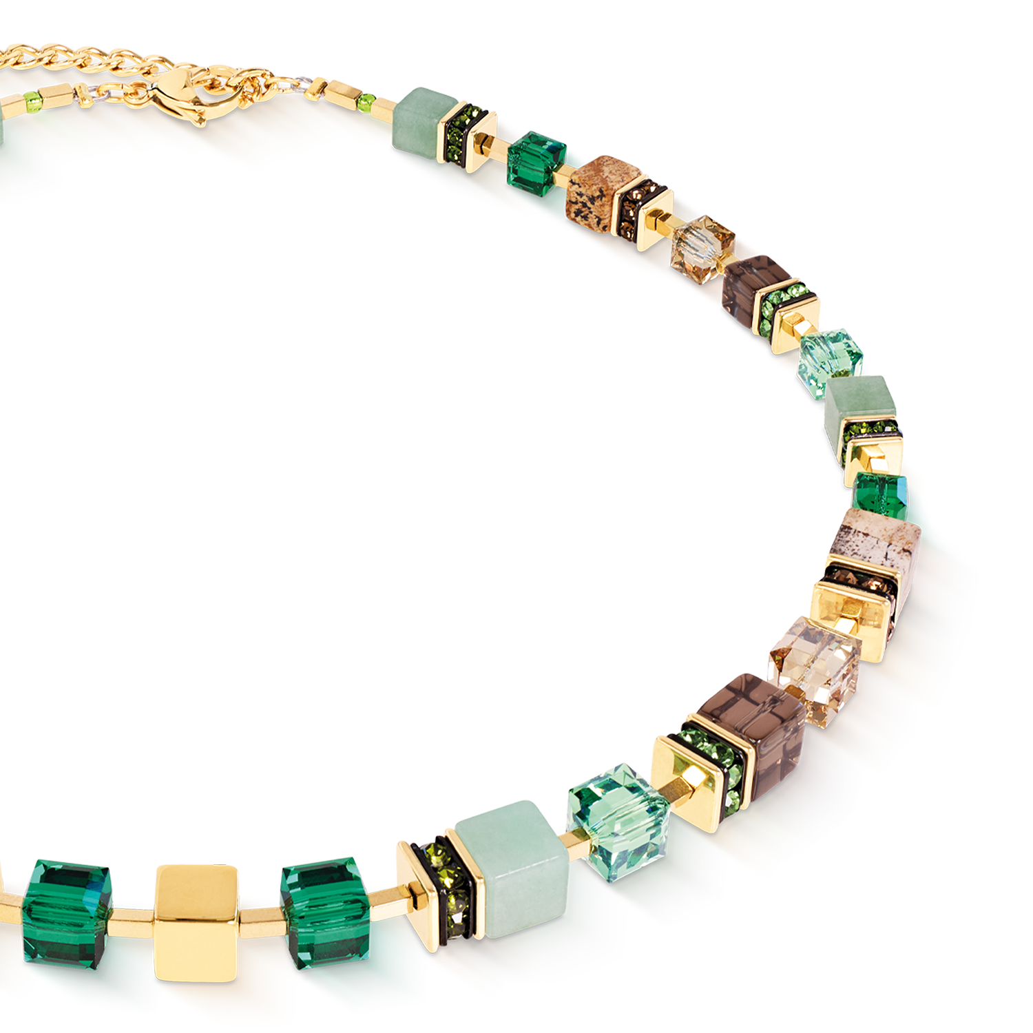 GeoCUBE® Precious Statement Halskette Emerald Garden