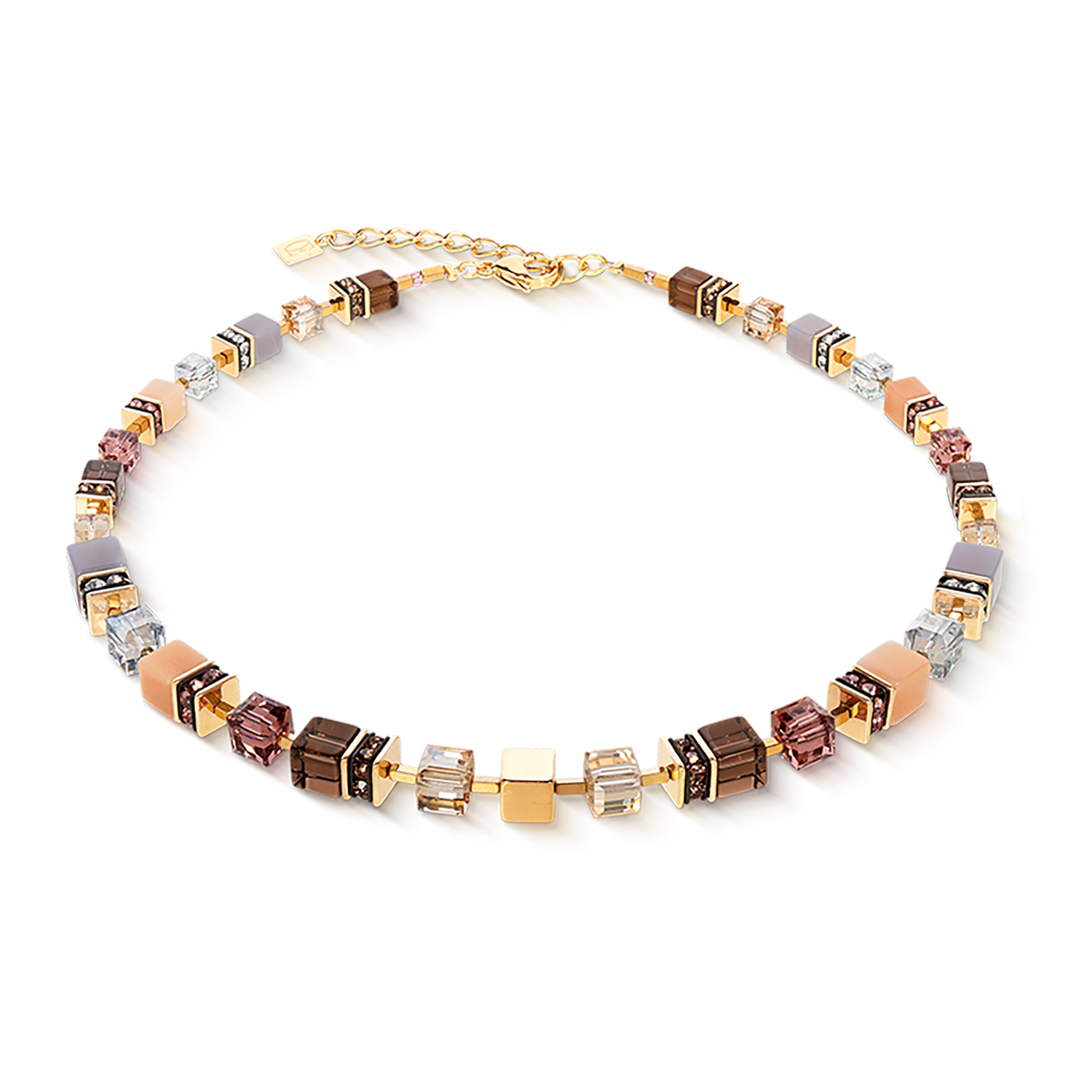 GeoCUBE® Precious Statement Halskette golden Blush von COEUR DE LION