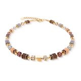 GeoCUBE® Precious Statement Halskette golden Blush