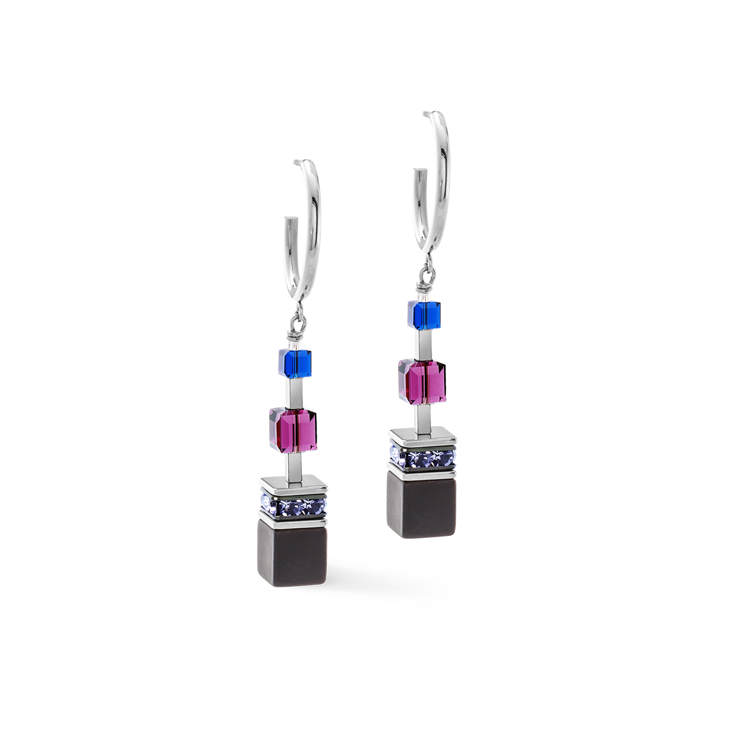 GeoCUBE® Precious Statement Ohrringe Blue Moon