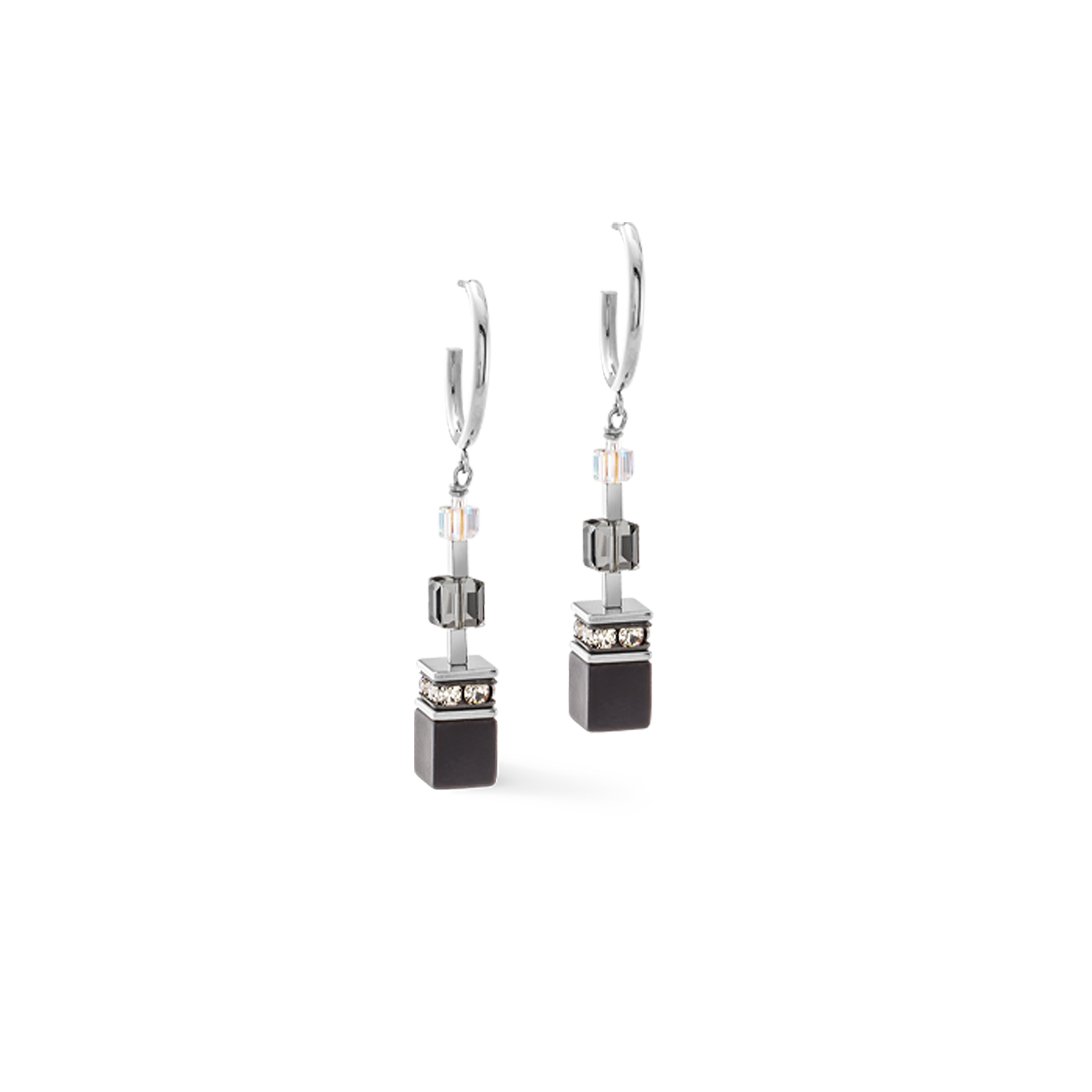 GeoCUBE® Precious Statement Ohrringe Crystal Shadow