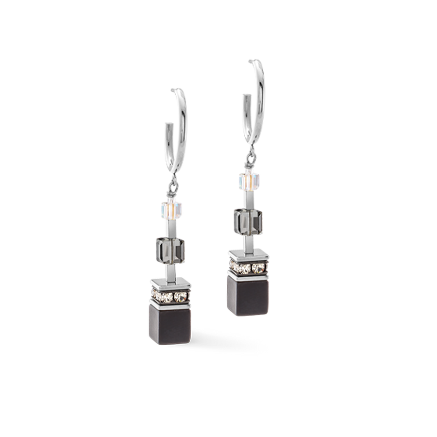 GeoCUBE® Precious Statement Ohrringe Crystal Shadow