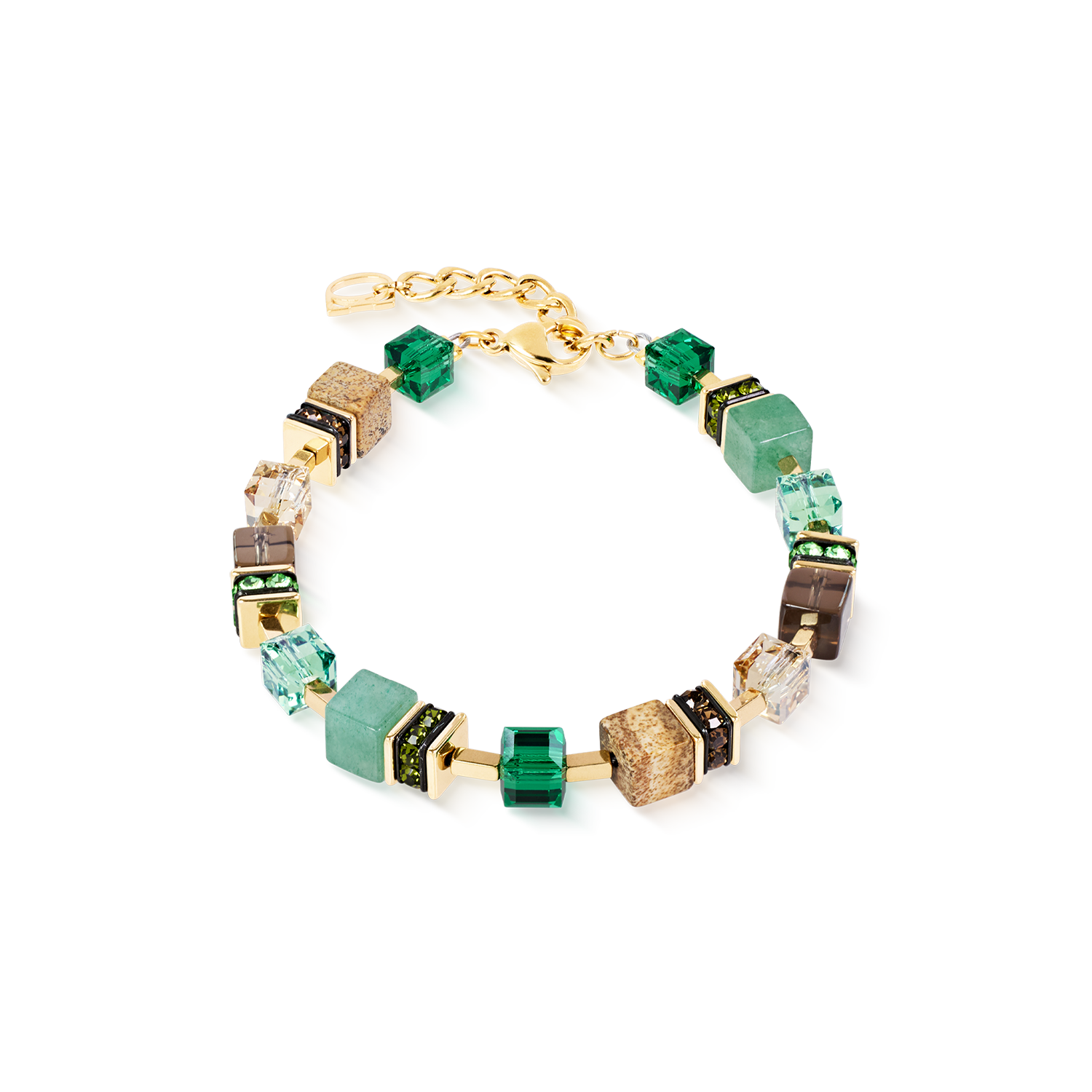 GeoCUBE® Precious Statement Armband Emerald Garden