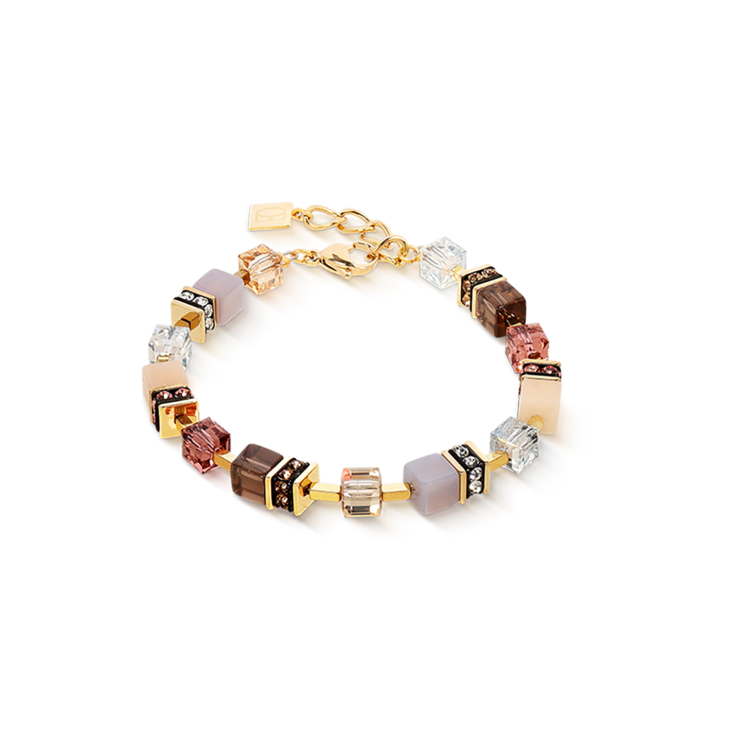 GeoCUBE® Precious Statement Armband golden Blush