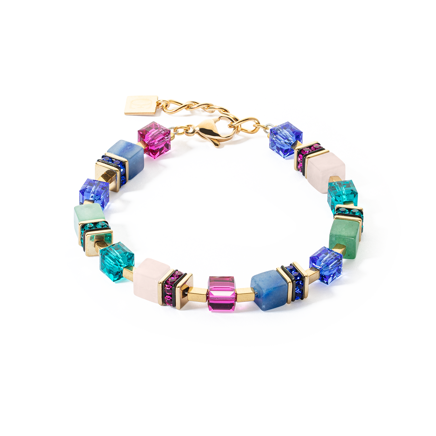 GeoCUBE® Precious Statement Armband gold-multicolor