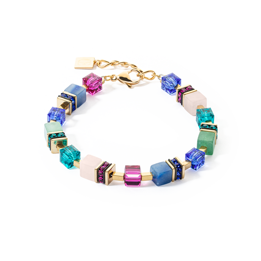 GeoCUBE® Precious Statement Armband gold-multicolor