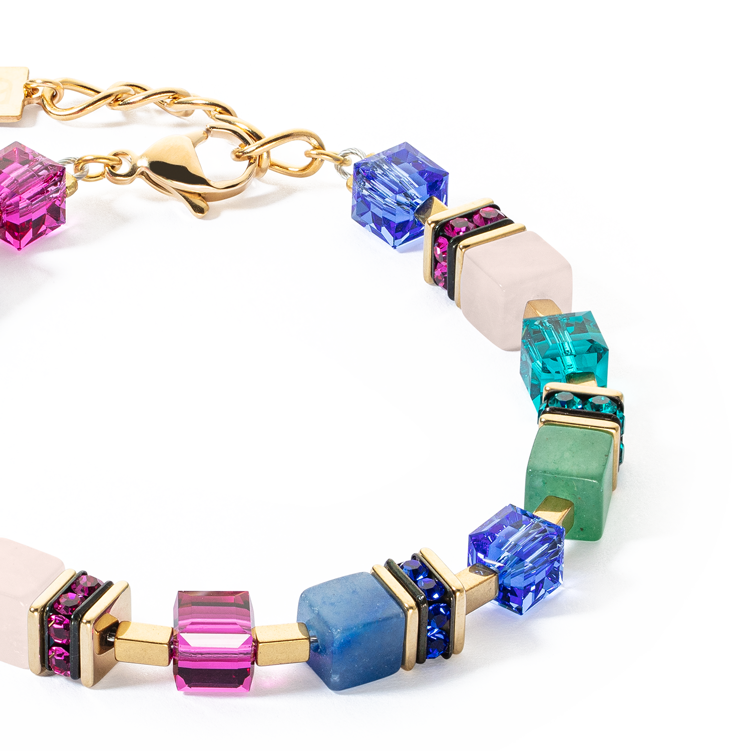 GeoCUBE® Precious Statement Armband gold-multicolor