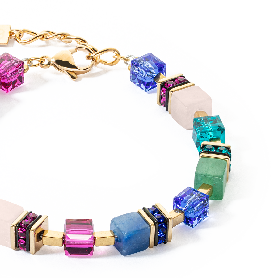 GeoCUBE® Precious Statement Armband gold-multicolor