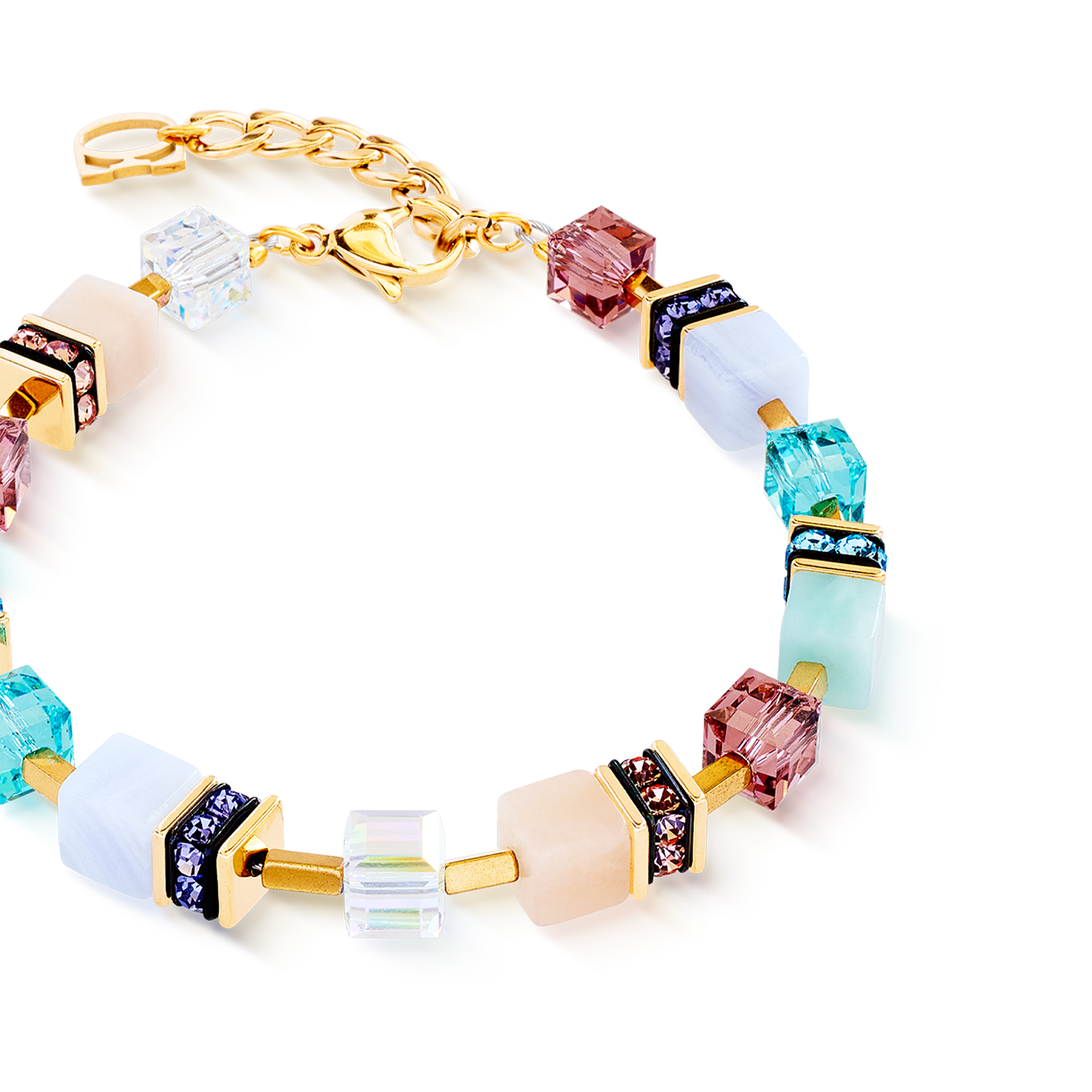 GeoCUBE® Precious Statement Armband Art Nouveau von COEUR DE LION – Detailaufnahme