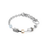 GeoCUBE® Iconic Precious Chain Armband grau-beige