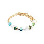 GeoCUBE® Iconic Precious Chain Armband gold-multicolor von COEUR DE LION