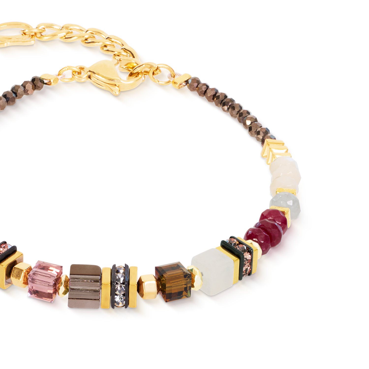 GeoCUBE® Precious Grace Armband Rose Smoke