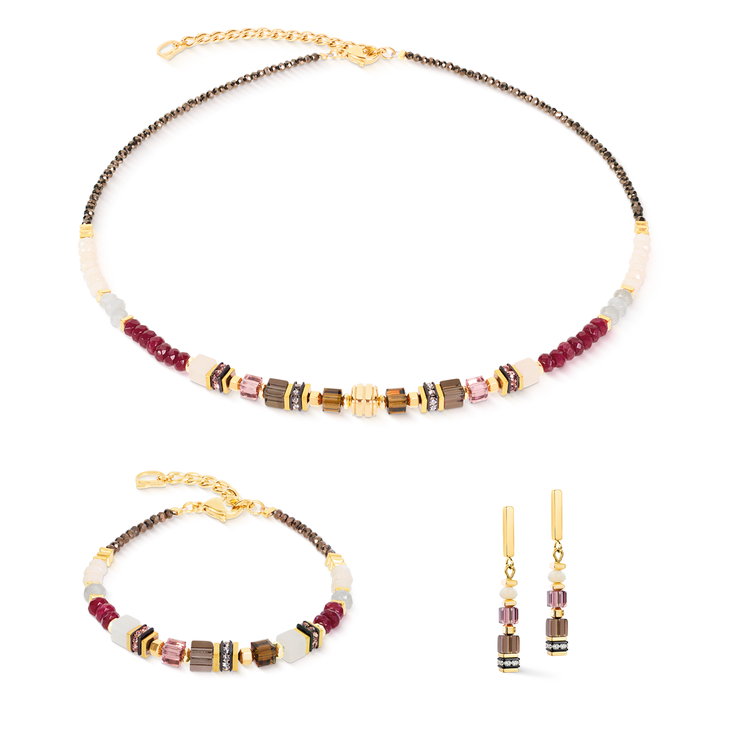GeoCUBE® Precious Grace Armband Rose Smoke