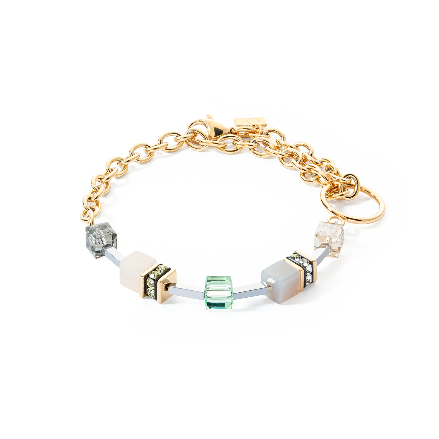 GeoCUBE® Iconic Boho Armband gold-multicolor von COEUR DE LION