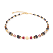 GeoCUBE® Precious Classic Halskette Ruby Noir von COEUR DE LION