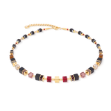 GeoCUBE® Precious Classic Halskette Ruby Noir